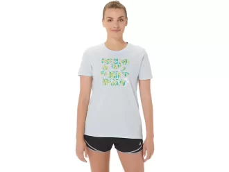ASICS WOMEN’S HIBISCUS SLOGAN CREW