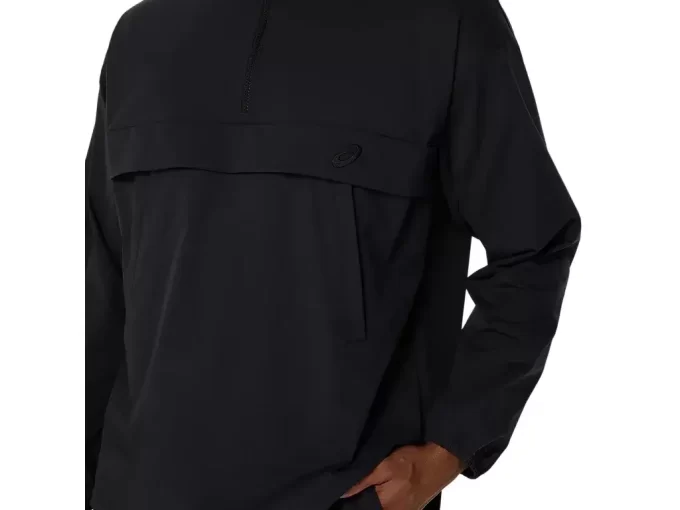 DOUBLE WEAVE RELAXED PULL OVER JACKET