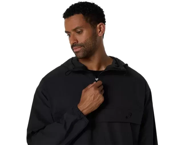 DOUBLE WEAVE RELAXED PULL OVER JACKET