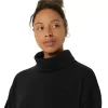 FRENCH TERRY HIGH NECK TOP