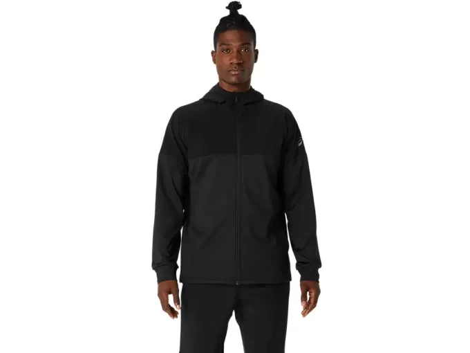 KNIT JERSEY FULL ZIP HOODIE