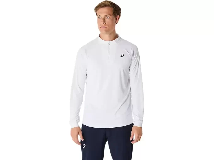 MATCH LONG SLEEVE 1/2 ZIP TOP