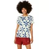 METARUN SHIBORI SHORT SLEEVE TOP
