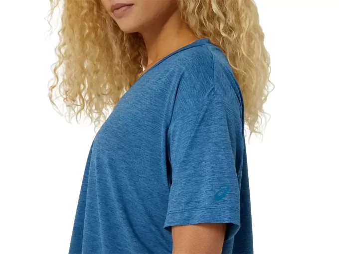 NAGINO FLEX HEATHER SHORT SLEEVE TOP