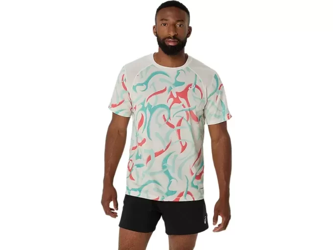 ROAD ALL OVER PRINT SHORT SLEEVE TOP