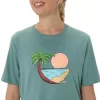 UNISEX ASICS PALM IN THE SUN SHORT SLEEVE TEE