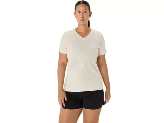 WOMEN’S ASICS NATURE V-NECK SHORT SLEEVE TEE