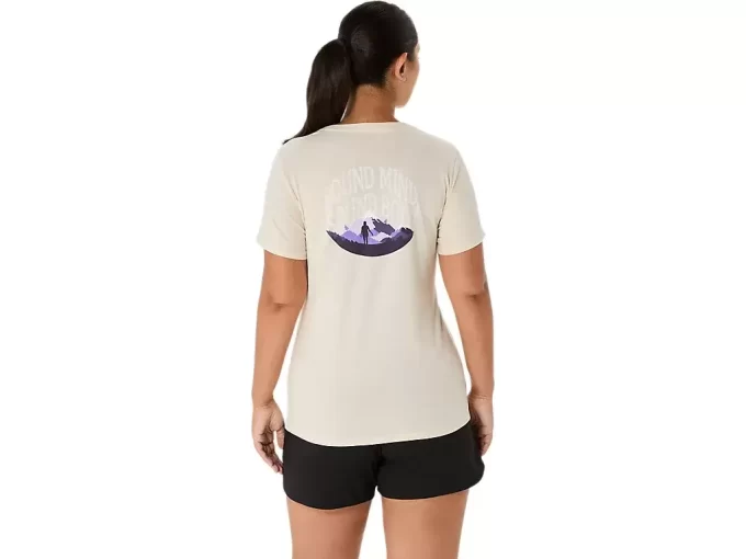 WOMEN’S ASICS NATURE V-NECK SHORT SLEEVE TEE