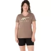 WOMEN’S ASICS STRIPES V-NECK