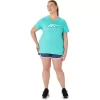 WOMEN’S ASICS STRIPES V-NECK
