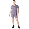 WOMEN’S ASICS STRIPES V-NECK