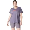 WOMEN’S ASICS STRIPES V-NECK