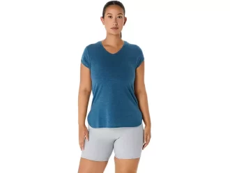 WOMEN’S HEATHER VNECK TOP