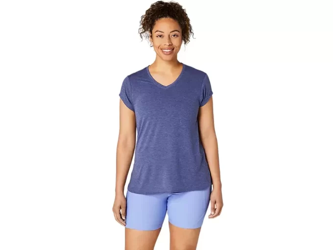 WOMEN’S HEATHER VNECK TOP