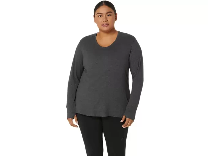 WOMEN’S LONG SLEEVE HEATHER TOP