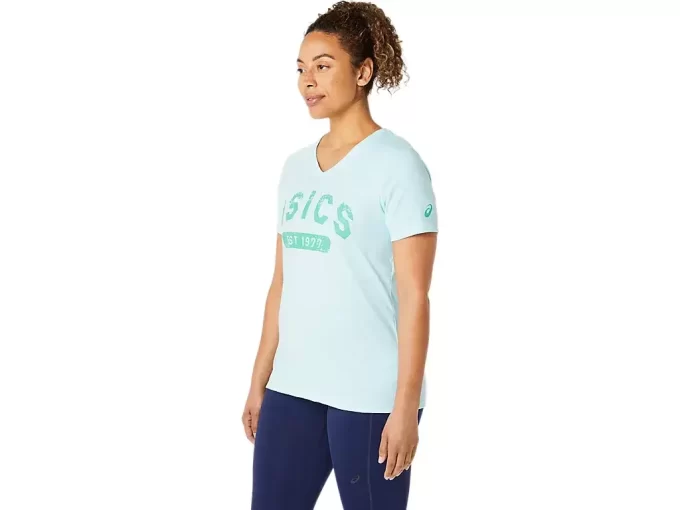 WOMEN’S SHORT SLEEVE EST 1977 V-NECK TEE